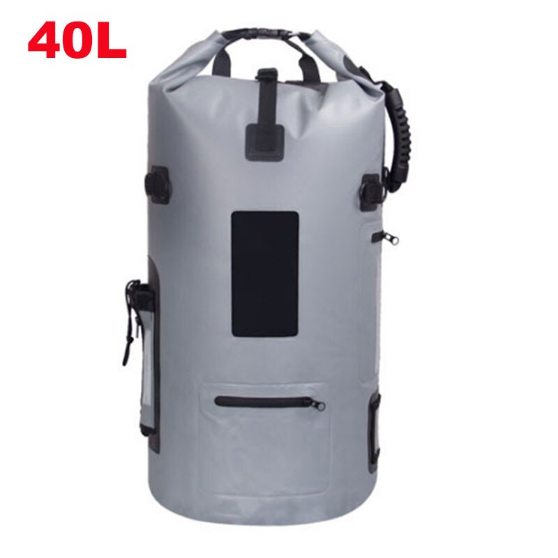 40L Training Veiligheid Kajakkers Opblaasbare Met Taille Riem Dry Bag Tow Float Open Water Pvc Opslag Snorkelers Zwemmen Boei X558D