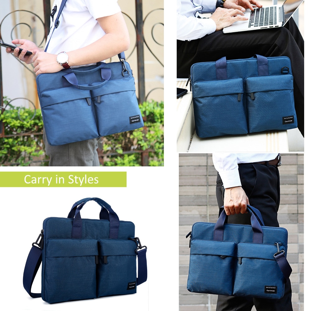 Cartinoe nyeste bærbare veske 11,13.3,14,15.4,15.6 tommer for macbook air 13 etui vanntett nylon notebook bag 13.3/15.6 tommer