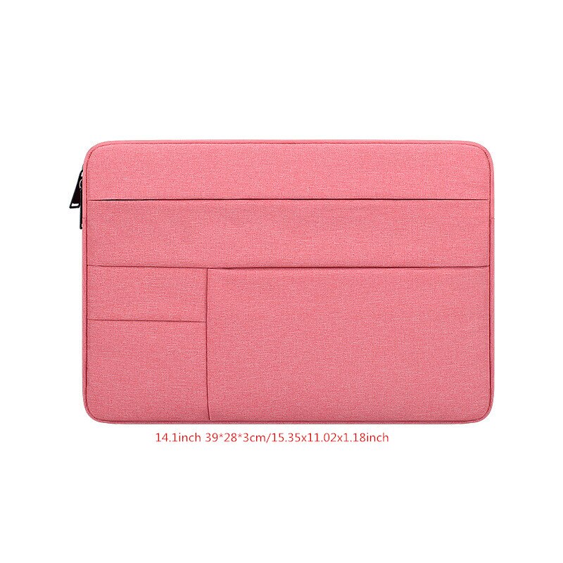 Teczka biurowa torby na laptopa torba podróżna Business Tote odporna na wstrząsy wodoodporna męska damska torba na telefon komórkowy pokrowiec: Pink M