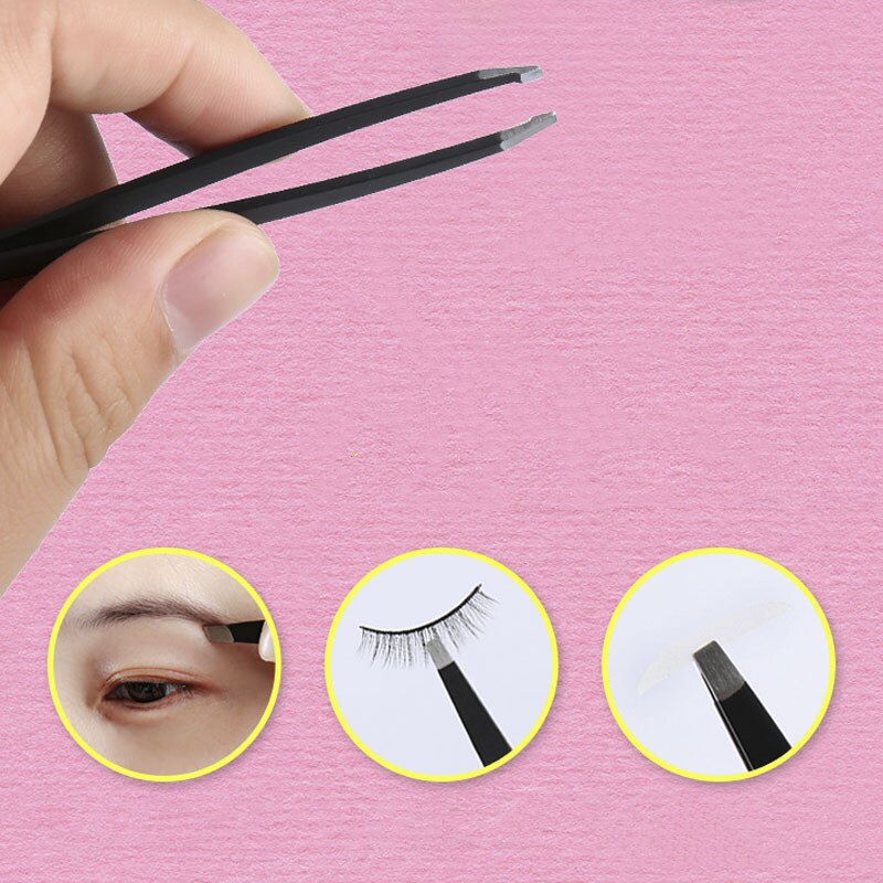 4 -teiliges einstellen mit wimpernverlängerungspinzette, augenbrauenzange, schere, künstlichen wimpern, augenbrauenclip, augenbrauentrimmer und machen-hoch-werkzeugen