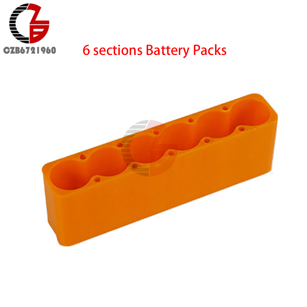 18650 Lithium Battery Pack Fixture Single Row Double Sided Spot Welding Plastic Fixed Fixture Battery Packs Soldering Tool: Gold