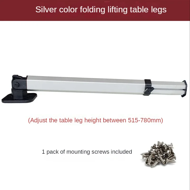 RV with Desktop Board Detachable Adjustable Folding Table Leg RV Exterior Aluminum Alloy Table Leg Camper RV Accessories: grey