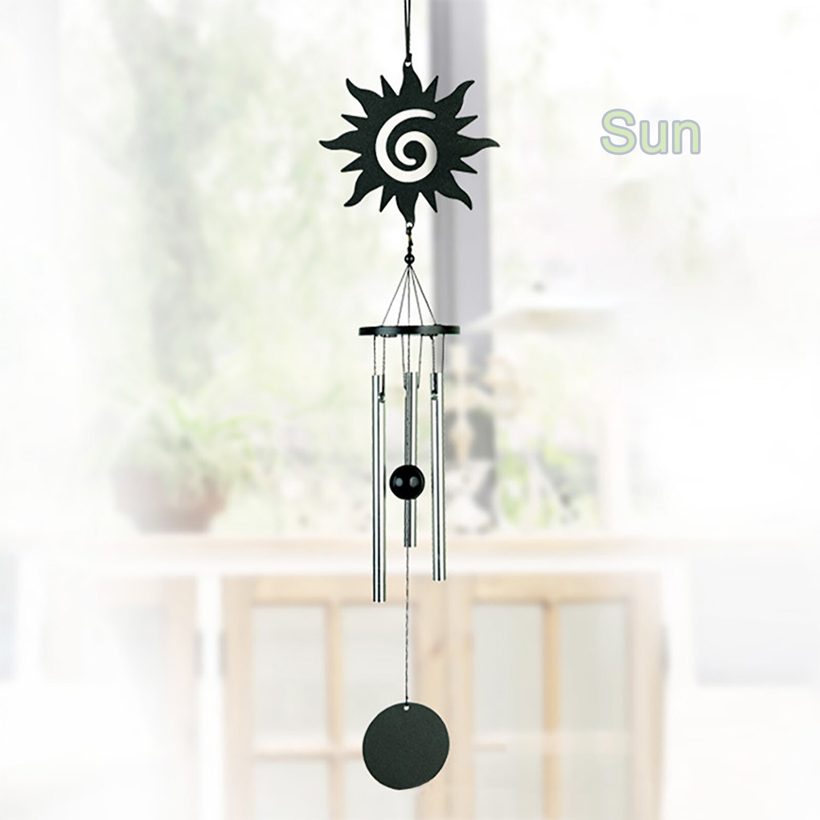 Metal Wind Chimes Sun Aluminum Rod Wind Spinner Room Home Decor Garden Decoration Outdoor Spring Balcony Decorations Suncatcher