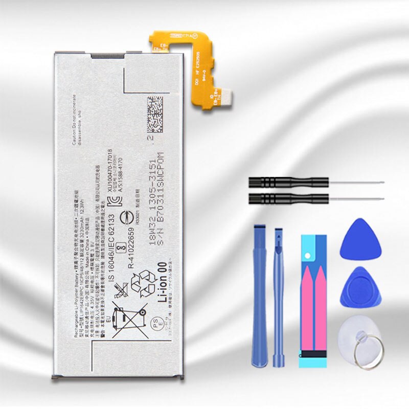 Batterie Lippe1642ERPC Für SONY Xperia XZ Prämie G8142 XZP G8142 G8141 Echtem Telefon Batterie 3230mAh