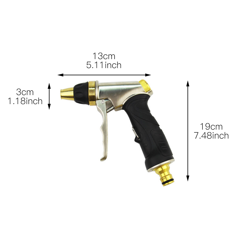 Spray Lawn High Pressure Water Gun For Garden Washing Car Durable Hand-held Tools Watering Multi-function For 8 Spray Modes: 8
