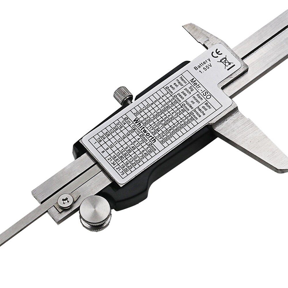 DANIU 150mm Stainless Steel LCD Display Digital Caliper 6 Inch Fraction / MM / Inch High Precision Stainless Steel