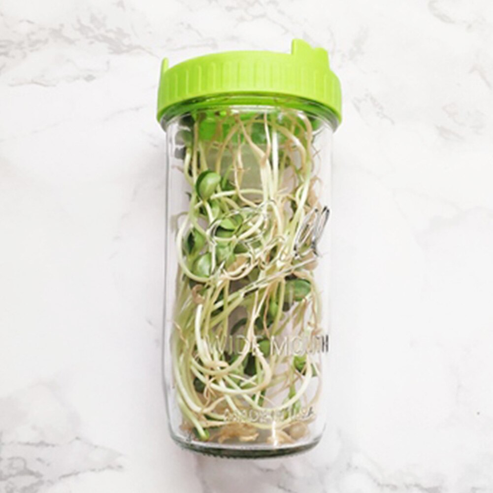 Bean Sprout Cover Fermentation Strainer Lids Food Grade Mesh Sprout Cover Kit Peanut Sprouting Lid for Mason Jar