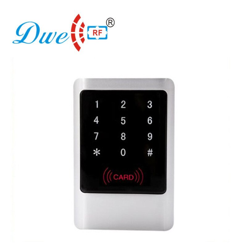 Dwe cc rf-kaartlezer, toegangscontrole, metaal, 13.56 mhz rf id-touchtoetsenbord, wiegand 26 rfid-lezer, 125 khz