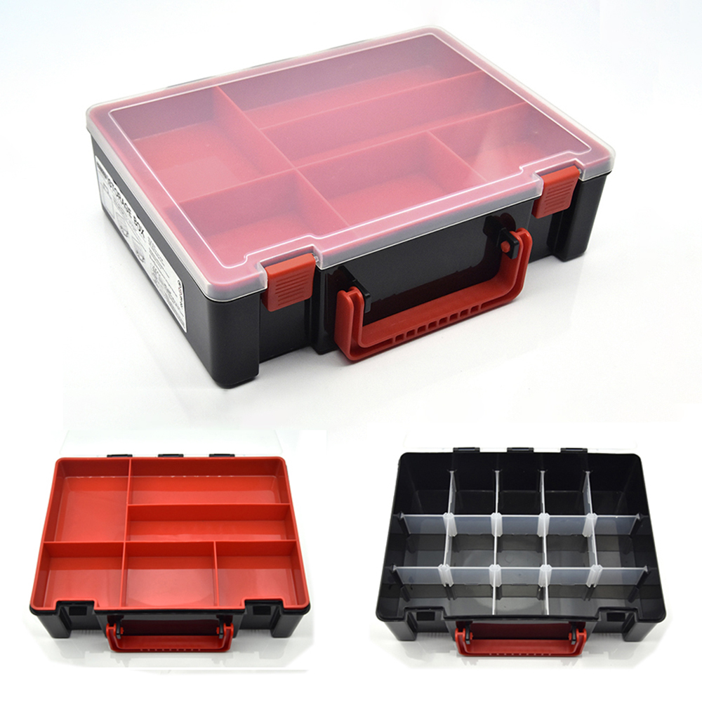Nueva caja de aparejos de pesca, accesorios de pesca portátiles, caja de almacenamiento de herramientas, carpa de doble capa para productos de pesca, anzuelos, cajas de señuelos