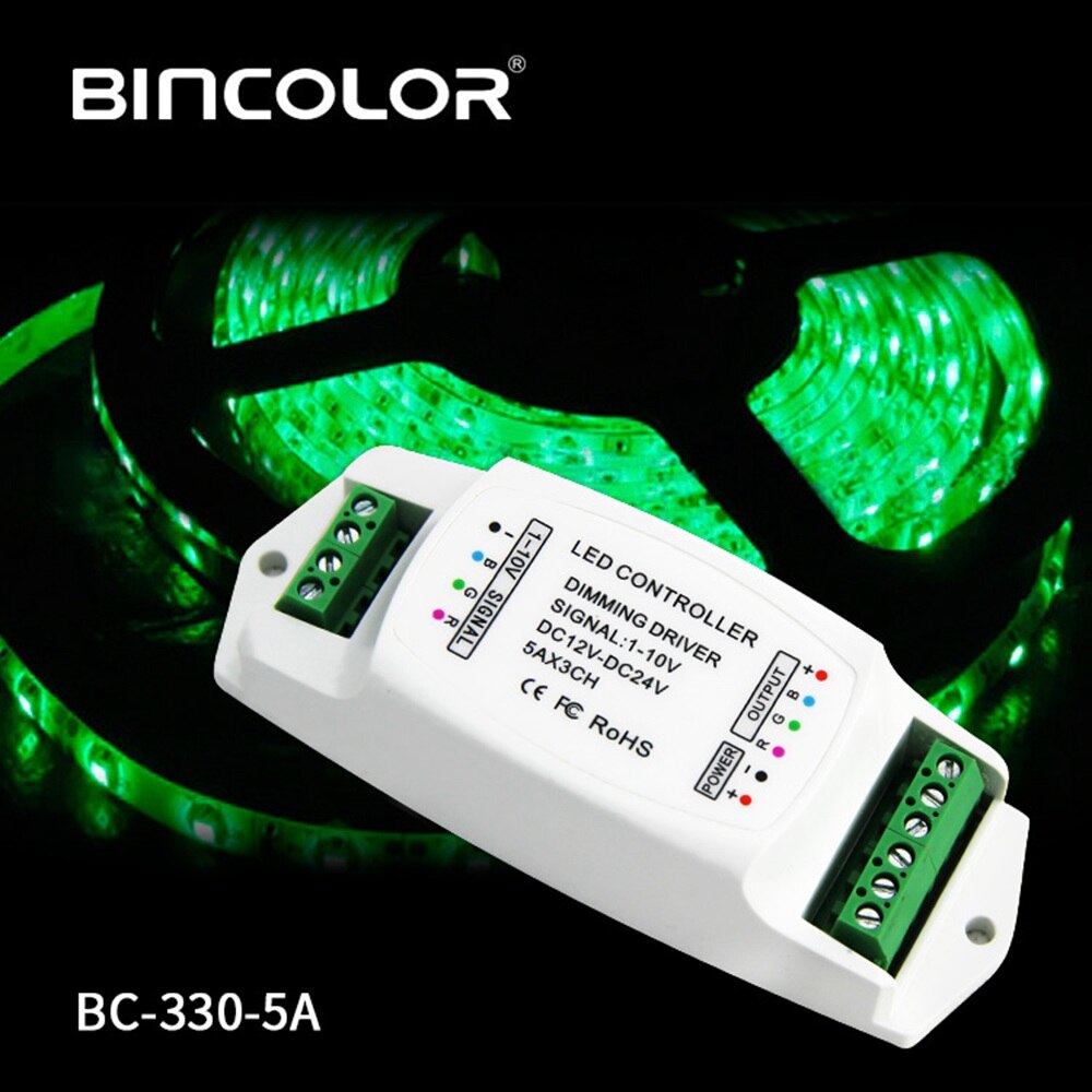 BC-330-5A LED Dimmen Driver 5A * 3CH 0-10 V LED Driver Constante Spanning PWM Driver BC-330-10A/1CH 0-10 v Dimmen Driver
