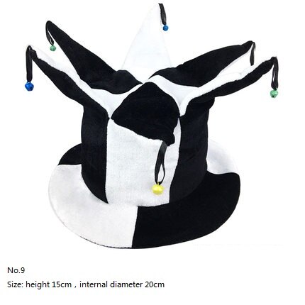 Halloween bursdag karneval fest hodeplagg klovn lue sminke ball fotball øl fest polygonal cap flagg lue: Lilla