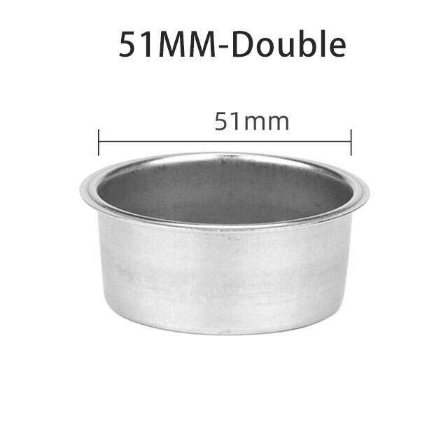51mm Kaffee Filter für Delonghi 680/685 Ersatz Kaffee Maschine Griff Drei Ohren Boden Kaffee Griff Kaffee Zubehör: Double-51MM