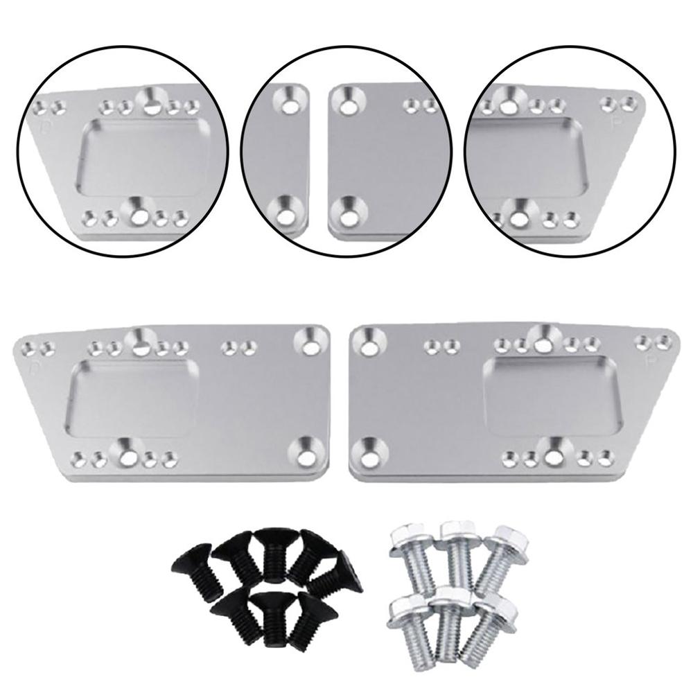 Universal Engine Swap Bracket SBC LS Conversion Motor Mount Adjustable Plate Aluminum Alloy Engine Swap Brackets Fit
