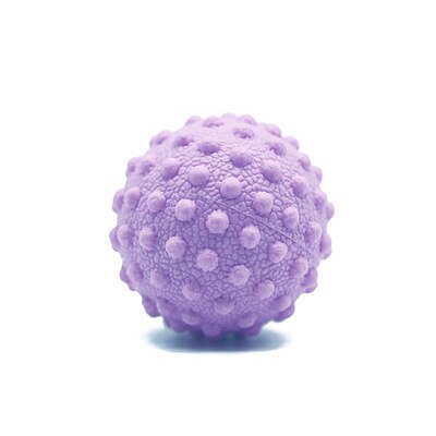 Spot bump yoga ball TPR fascia ball 6-color massage ball muscle relaxation durian ball: Purple  single ball