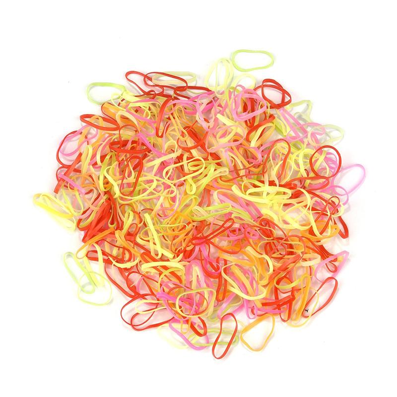 1000pcs Colourful Rubber Ring Disposable Elastic Hair Bands Ponytail Holder Rubber Band Scrunchies Kids Hair Accessories: 03