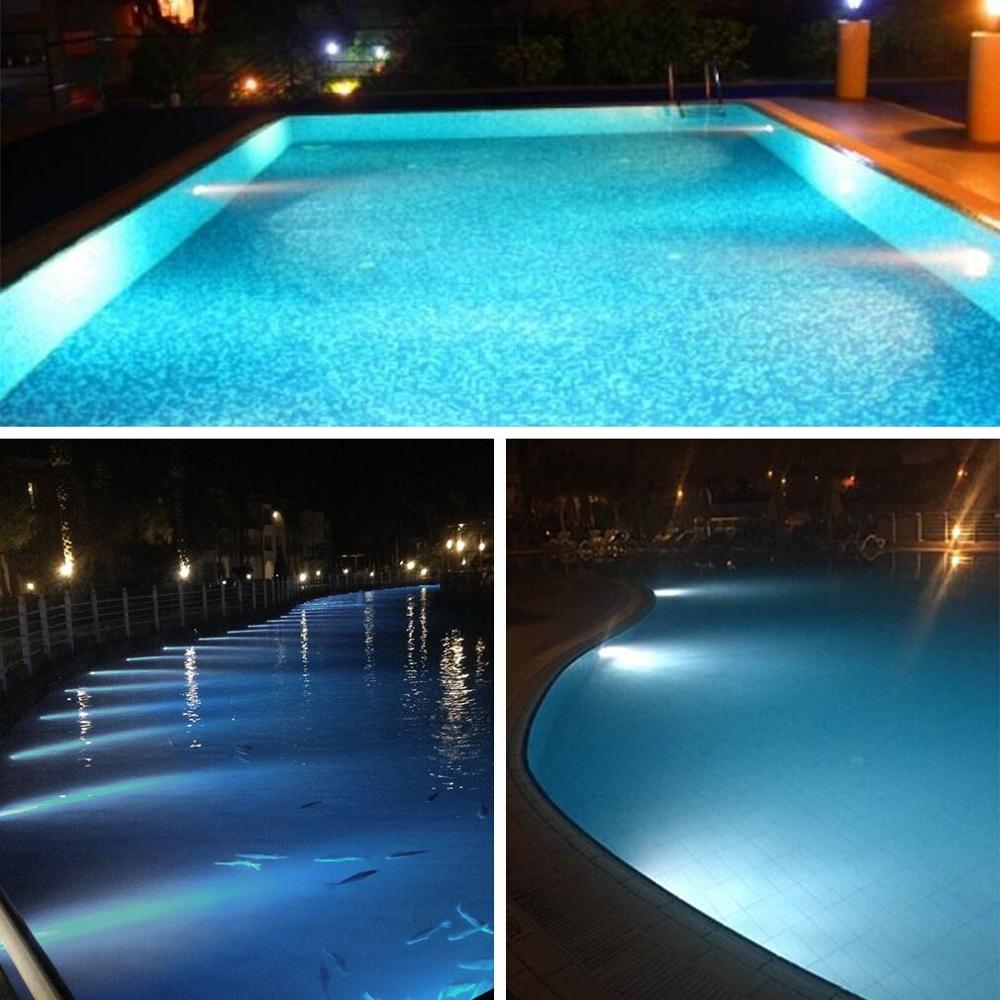 Led Dompelpompen Licht Onderwater Zwembad Piscina Lamp Garden Party Decoratie Waterdichte Led Verlichting Wit/Warm Wit