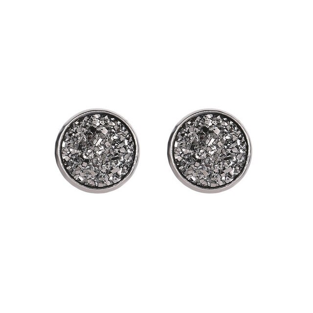 Pendientes de Clip circulares a la para mujer, 1 par, pendiente llamativo geométrico, pendiente de Metal, pendiente colgante a la , tendencia de joyería: color 7