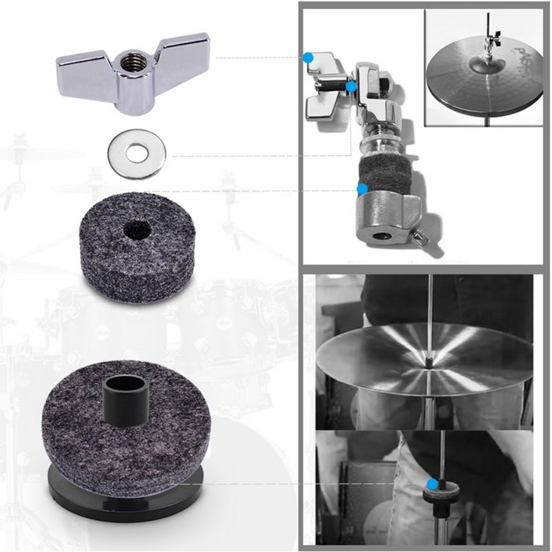 18 pcs Drum Set Replacement Parts kit Accessories