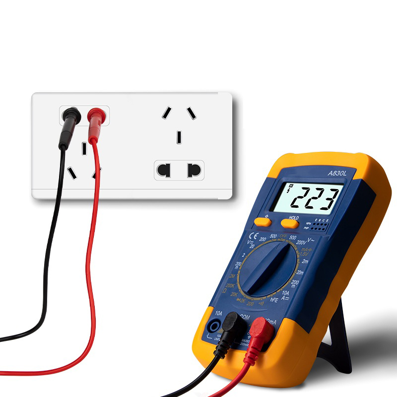 A830L LCD Digital Multimeter DC Voltage Diode Freguency Multitester Current Tester Luminous Display with Buzzer Function