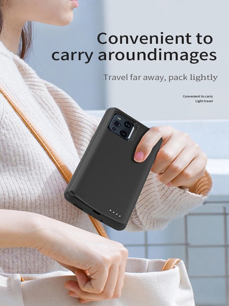 6800Mah Voor Oppo Vinden X3 Acculader Gevallen Extended Power Bank Opladen Cover Power Case Voor Kak Vinden X3 pro Batterij Case