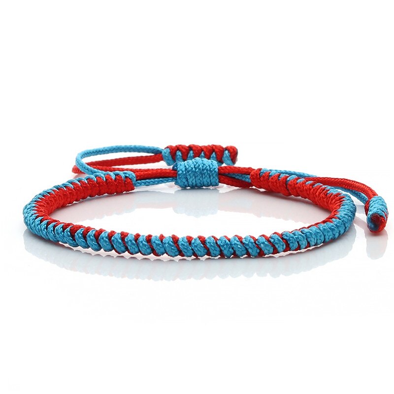 Tibetan Buddhist Adjustable Handmade Braided Bracelets & Bangles Original Knots Lucky Rope Charm Bracelet For Women Men Jewelry: style 10