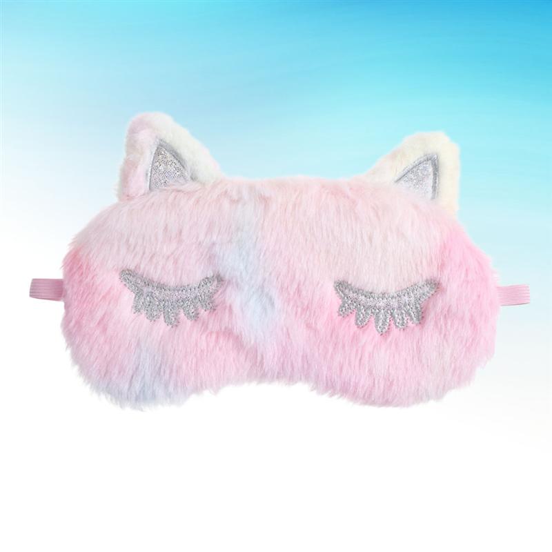 3D Eenhoorn Oogmasker Cartoon Verscheidenheid Slaapmasker Slaapmasker Ontspannen Maskplush Eye Shade Cover Geschikt Voor Reizen Home Party