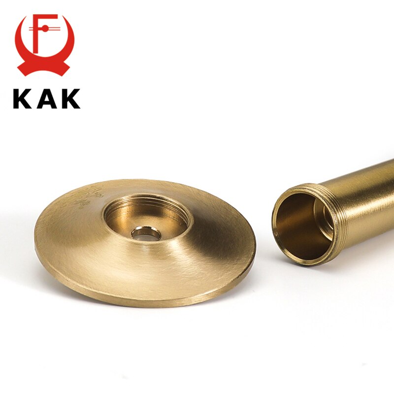 KAK-Tope de puerta silencioso hidráulico de cobre puro, Tope de puerta de piso, parachoques montado en la pared, Hardware táctil de puerta no magnético
