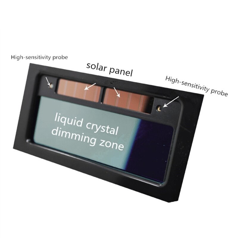 Solar Automatic Dimming Welding Lens Keep Face from Peeling for Steel Welding