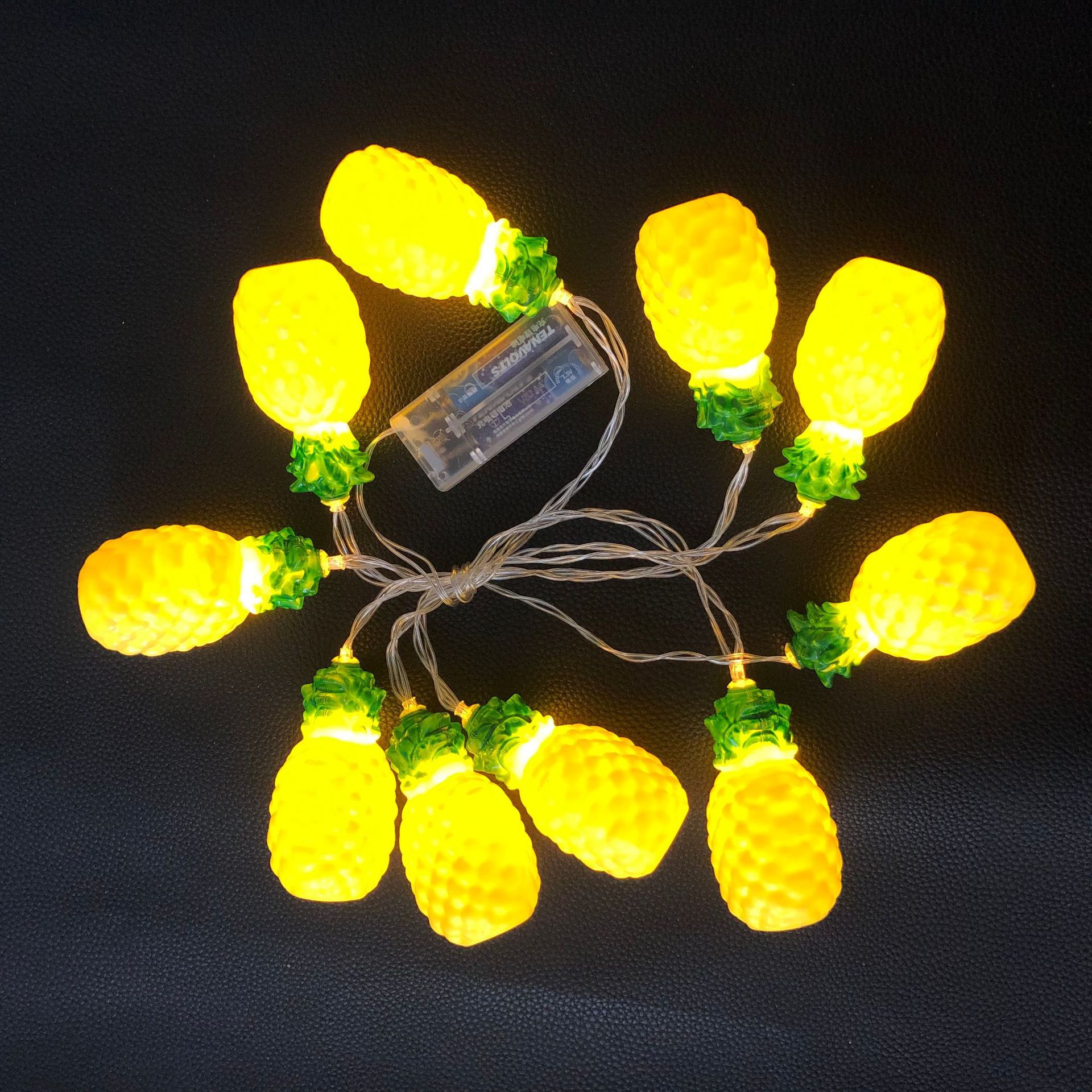 Guirlande lumineuse à 10led, 1.5M, Fruit fraise, noël, féerique, jardin, mariage, , décoration de maison,: Pineapple / by usb
