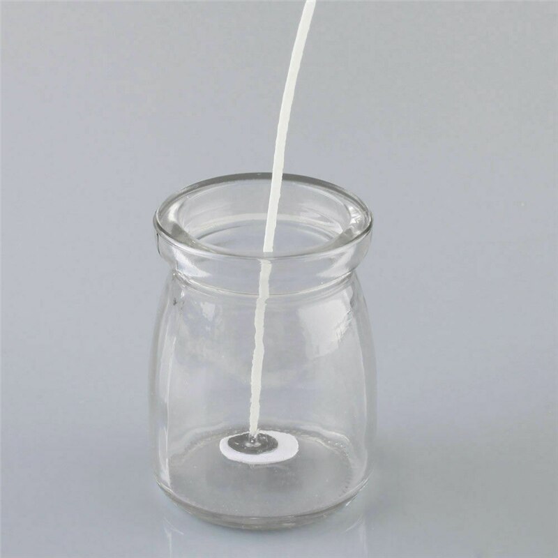 100pcs/bag Pure Cotton Core Candles Wicks DIY Candle Making Pre-waxed with Wicks Stickers for Candle Making Supply