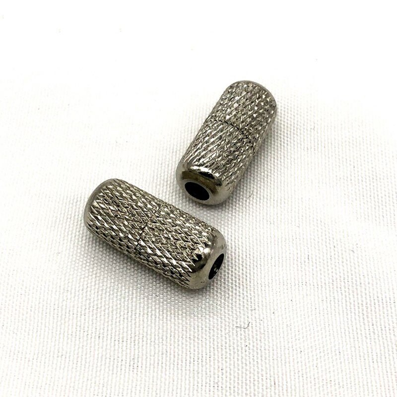 Boucle épaisse pour chaussures, fermeture rapide, fermeture sans attache, 1 paire, Capsule métallique réticulée: Argent