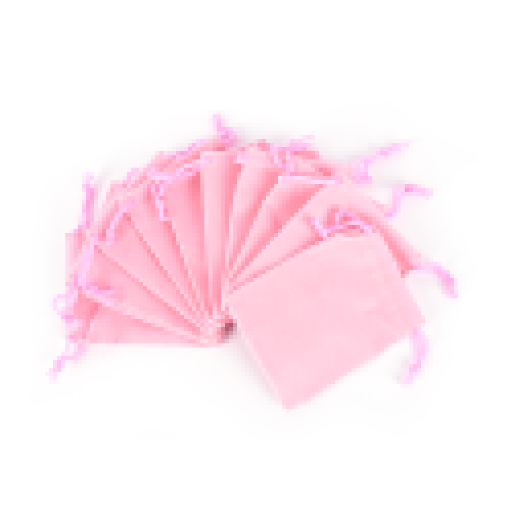 10 stuks/partij 7*9cm trekkoordzakken fluwelen tas trekkoordzak verpakkingszakken: Roze