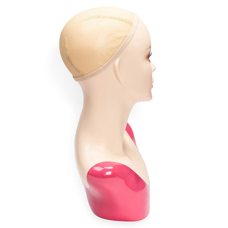 Cabeza de maniquí peluca para mujer, cabeza de maniquí, soporte para pelucas, cabeza de peluca con hombro, cabeza de peluquería, extensión de cabello