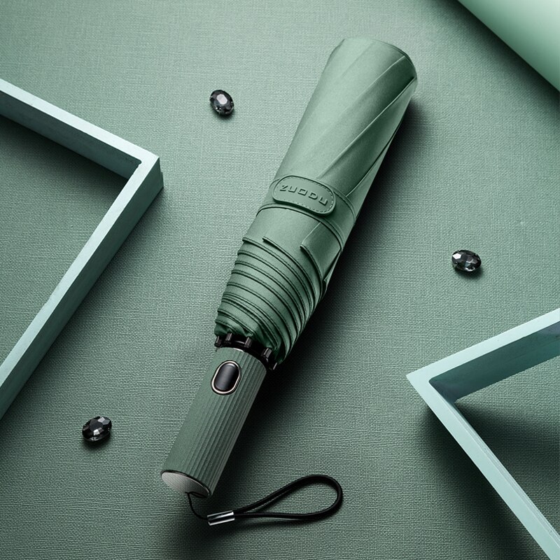 Folding Full Automatic Umbrella Parasol Umbrellas Windproof Big Umbrella Rain Women Men Guarda Chuva Men Business B65: Style 2