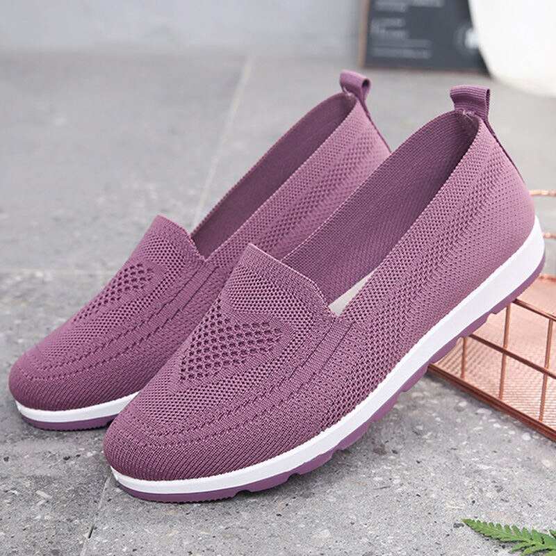 Vrouwen Schoenen Casual Sneakers Dames Gebreide Mesh Ademend Slip Gevulkaniseerd Schoenen Sok Herfst Platform Mode Vrouwelijke Wandelschoenen