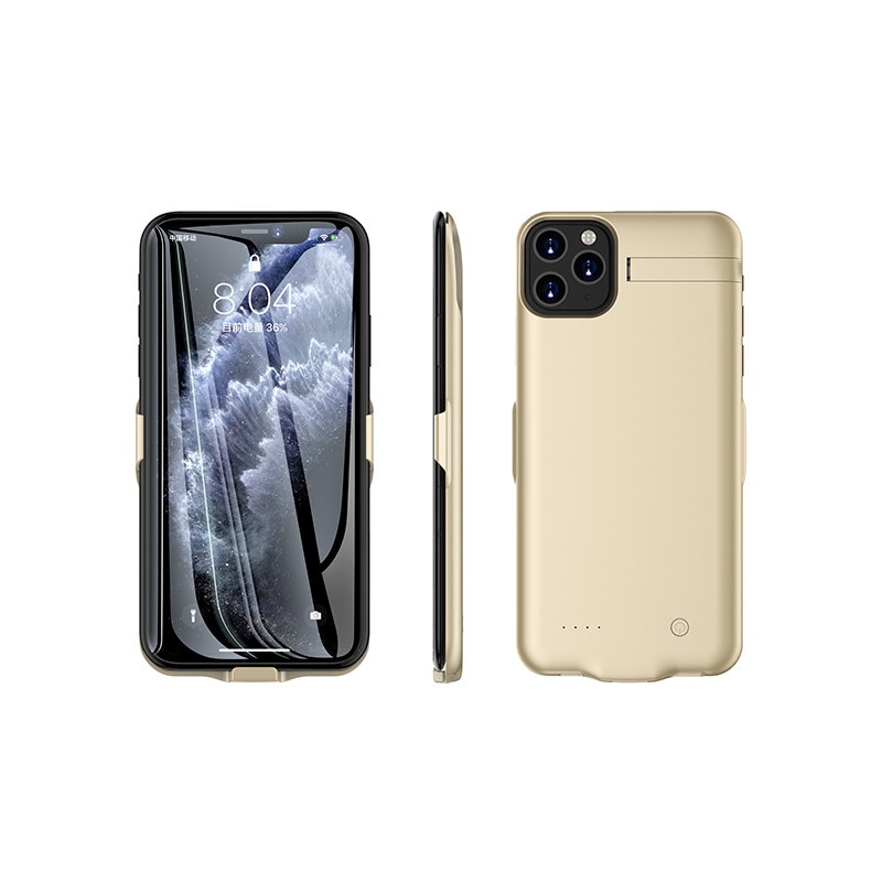 Voor iPhone 11 Slanke Batterij Charger Cases Power Bank Case voor iPhone 11 Pro Max Terug clip batterij Case Opladen stand Cover