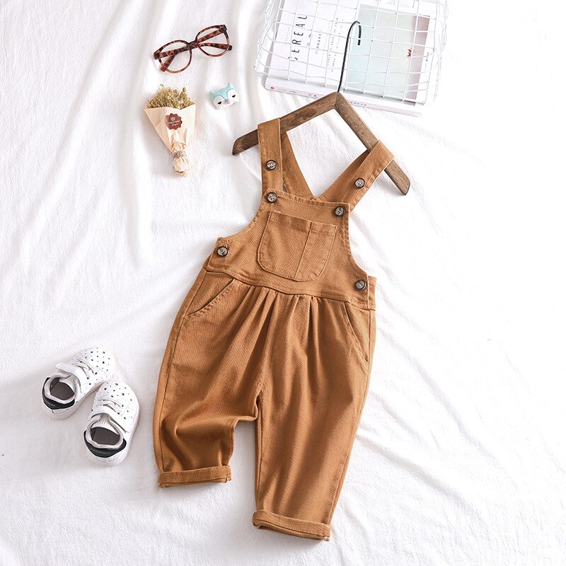 0-4 år babyoverall höstoverall för småbarn babyflicka jumpsuit nyfödda mjuka öppna byxor småbarn hängslen jumpsuits