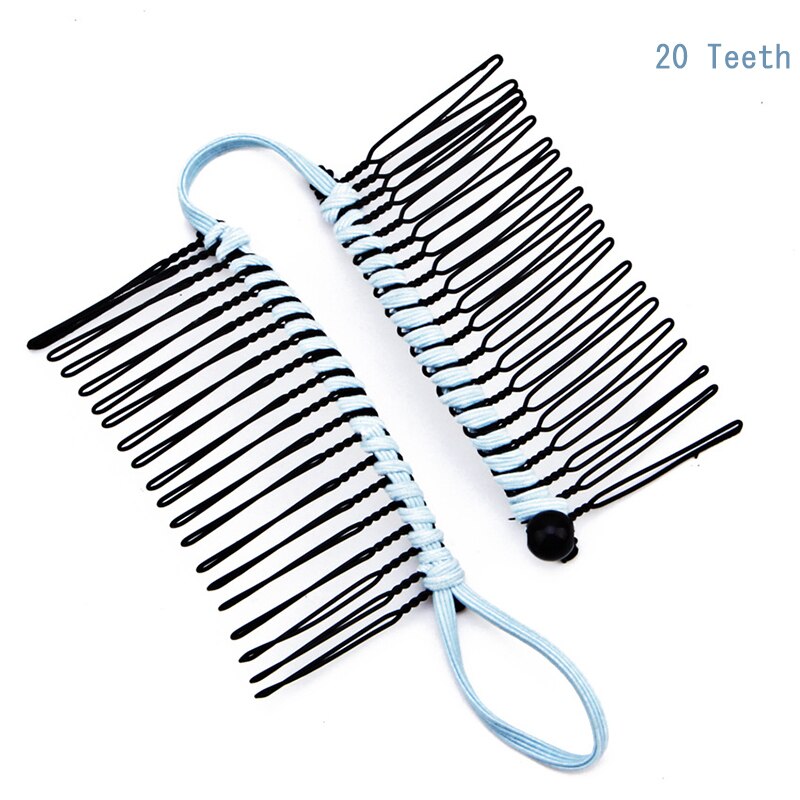 Pince banane pour cheveux épais, naturels, bouclés, Vintage, extensible, multi-styles, peigne, accessoires pour cheveux: 20 Sky Blue