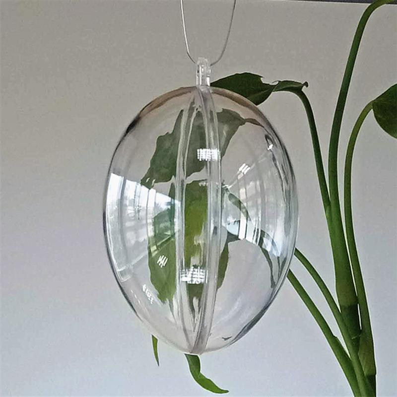 10Pcs And Funny Easter Egg Box Transparent Egg Box Decorated Party Supply Hanging Easter Eggs Transparent packing box