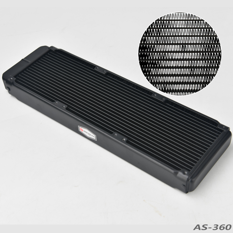 Syscooling PT360 copper radiator 27mm thickness 360mm radiator install 3 fans with G1/4 thread