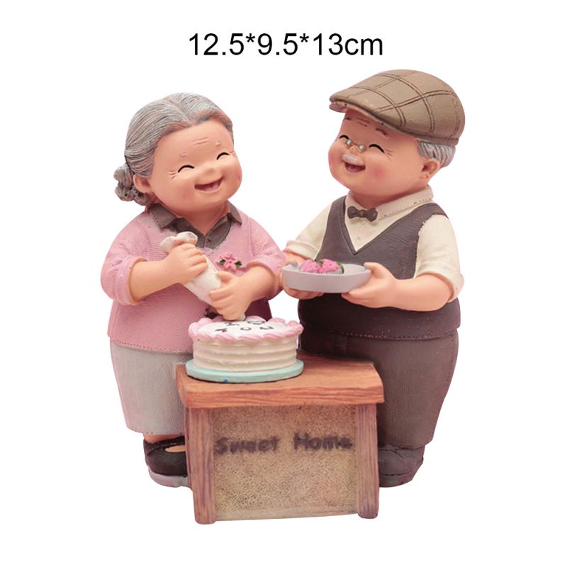 Old Man Home Decorations Small Ornaments Grandparents Old Lady Old Characters Crafts Birthday For Parents