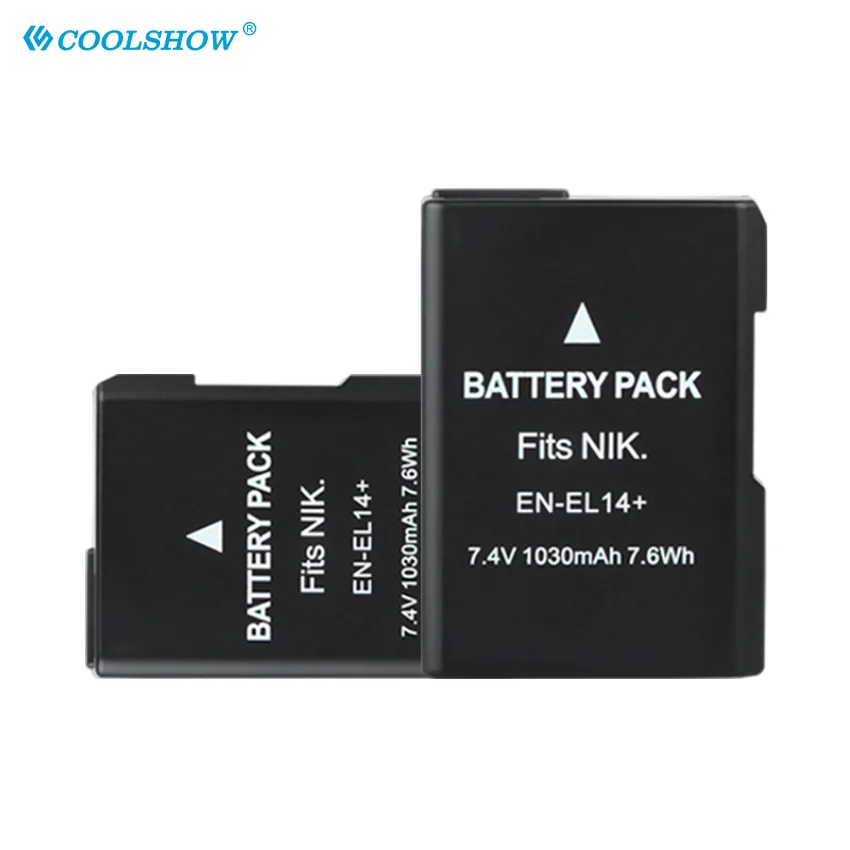 EN EL14 1030mAh Batteries EN-EL14 pour Nikon D5100 D5200 D5500 D5600 D5300 P7200 P7700 P7100 D3100 D3200 D3300 chargeur de batterie