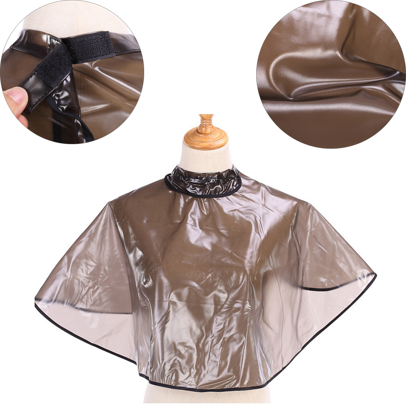 Cape de coloration imperméable pour coupe de cheveux, en tissu, pour salon de coiffure, teinture, huile de cuisson, outil de coiffure