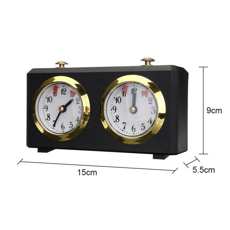 International Checkers & Chess Retro Analog Chess Clock Board Game Accessories Windup Chess Clock Timer Competition Chess Set