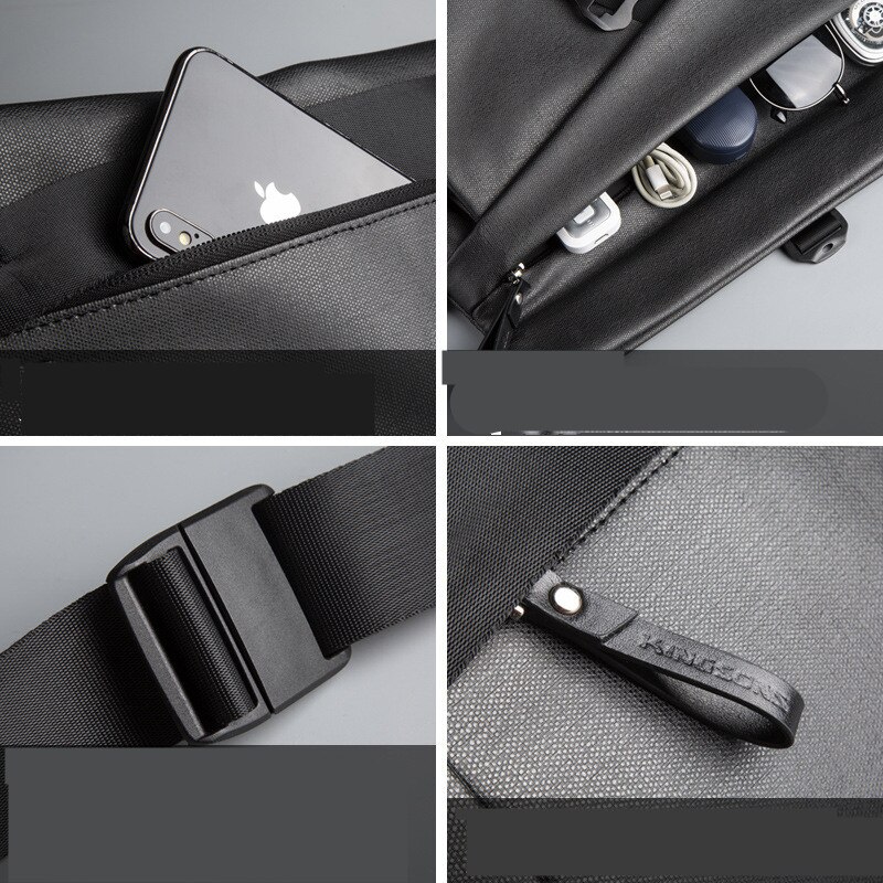 Mannen Straat Trend Een Schoudertas Met Grote Capaciteit Waterdichte Cross-Body Bag Kenmerken Modieuze Borst Zak