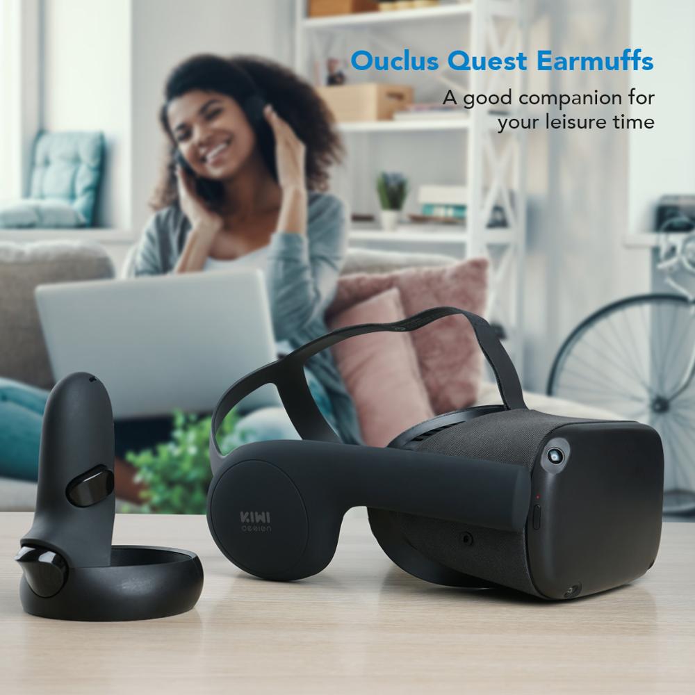 Kiwi Siliconen Oorwarmers Voor Oculus Quest/ Quest 2 Vr Headset Een Enhancing Geluid Oplossing Voor Quest 2 (1 Paar)