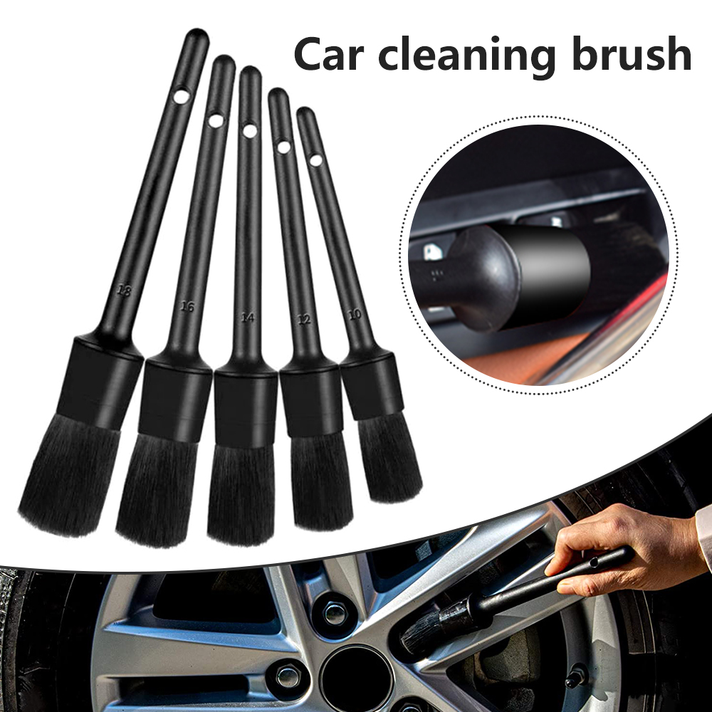 1/5 Uds. Cepillos de limpieza detallado de coches cepillo suave limpiador de ruedas cepillo de eliminación de polvo automático accesorios exteriores interiores de coche