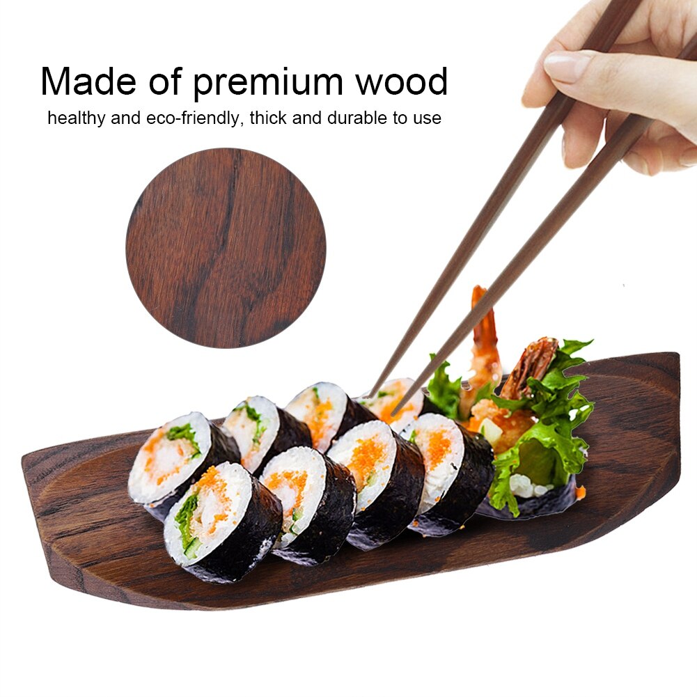 Plato de pan de haya ovalado japonés , plato para melón, plato para Sushi, caja para aperitivos de frutas secas, plato para fruta de boda de Año