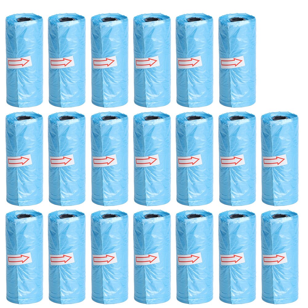 20Roll Disposable Infant Diaper Rubbish Garbage Bag Home Disposal Waste Bags(Blue ): Blue