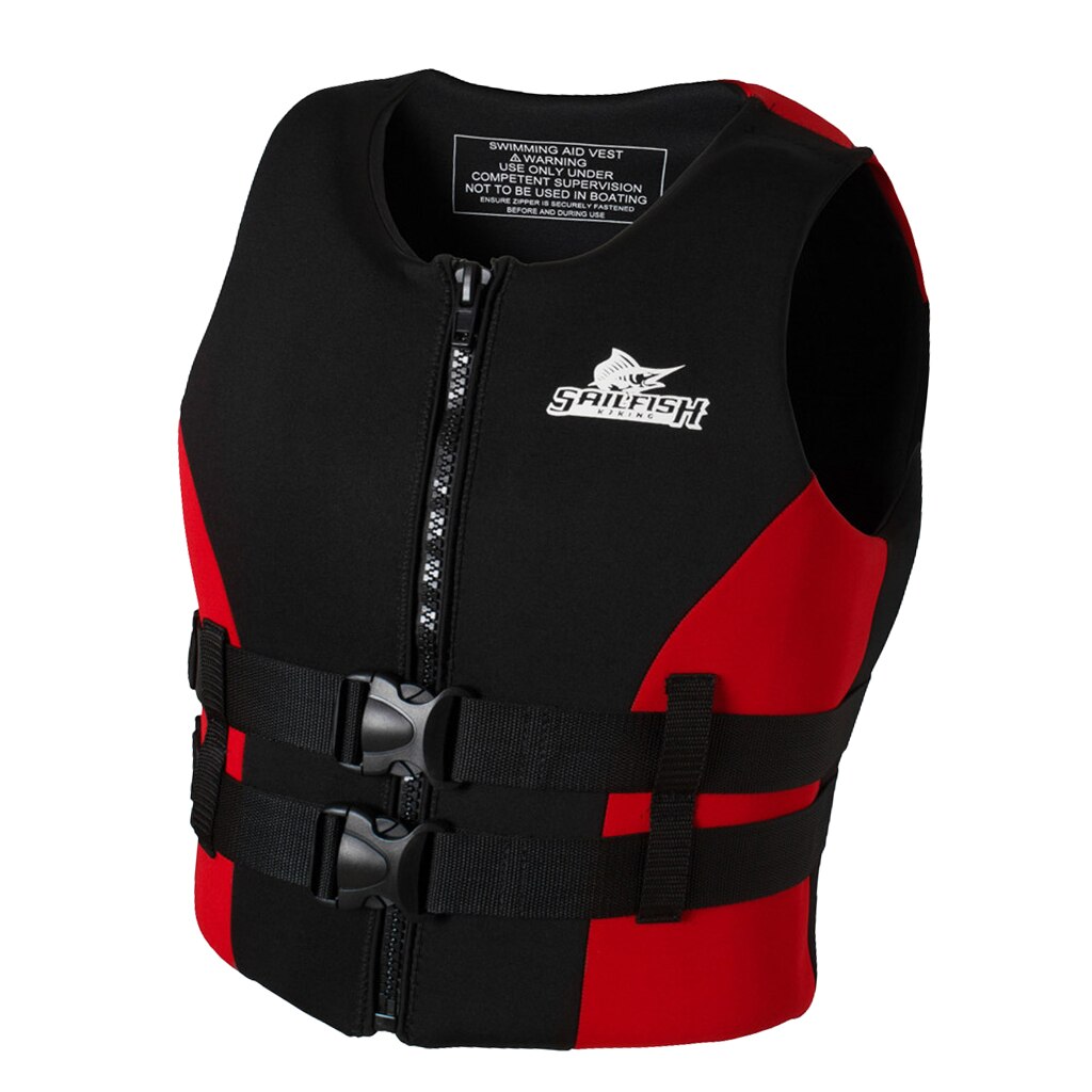 Gilet sport acquatici Neoprene tradizionale varie taglie rosso
